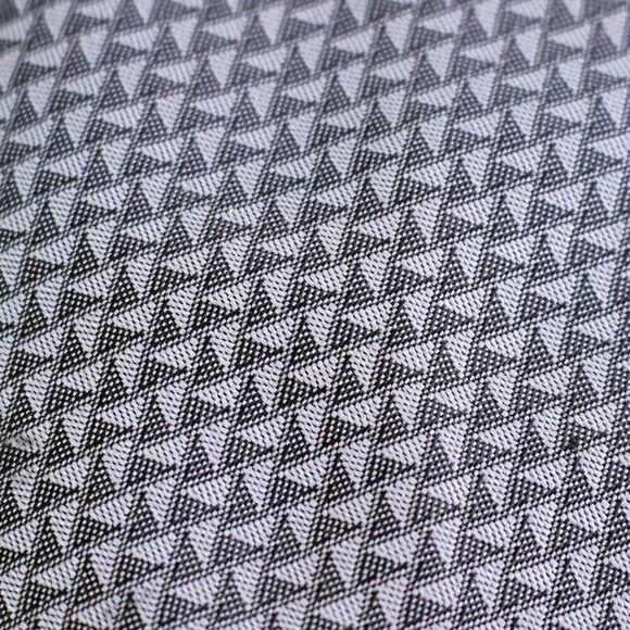 The Men's Store Gray Silk Geometric Polyester Tie - Picture 2 of 6